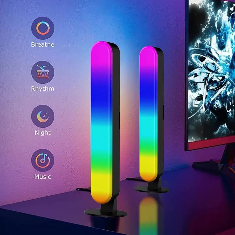 תאורת אווירה LED מודעת עמעום עם שלט